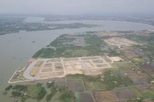 Dự án King Bay tại Đồng Nai nhìn từ trên cao. (Ảnh: Trọng Tín).