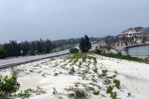 Khu vực được quy hoạch xây dựng khu công nghiệp Cam Liên, huyện Lệ Thủy, tỉnh Quảng Bình.