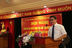 Ông Đỗ Đại Dương, Phó chánh văn phòng Thành ủy Hải Phòng được bổ nhiệm làm Giám đốc Sở Tư pháp Hải Phòng.