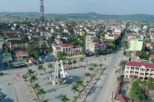 Một góc thị trấn Đô Lương, huyện Đô Lương