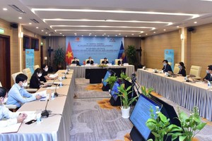 Đoàn đại biểu Quốc hội Việt Nam tham dự phiên họp.