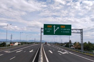 Nút giao Phong Thử trên cao tốc Đà Nẵng - Quảng Ngãi. (Ảnh: VEC).