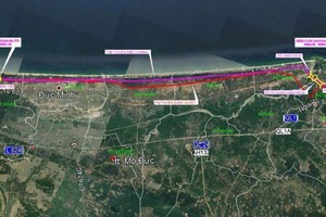 Quy hoạch tuyến ven biển Dung Quất-Sa Huỳnh đoạn từ TP Quảng Ngãi-Mộ Đức-Đức Phổ