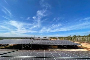 Một dự án điện mặt trời ở Gia Lai.