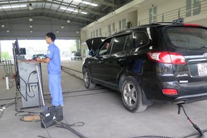 Tăng cường kiểm định khí thải phương tiện giao thông đường bộ