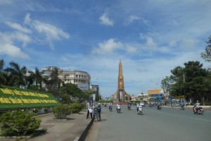 Một góc trung tâm TP. Cà Mau, tỉnh Cà Mau