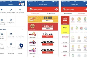 Ngân hàng, ví điện tử mở lại dịch vụ mua hộ vé số