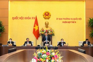 Chủ tịch Quốc hội phát biểu bế mạc phiên họp thứ sáu.