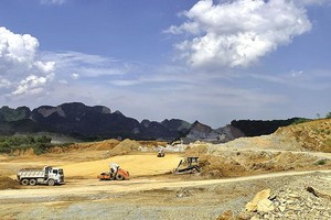 Tập đoàn Sơn Hải thi công cao tốc Bắc - Nam phía Đông. Ảnh: A.M