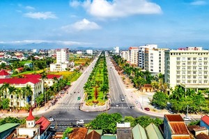 Một góc thị trấn Thiên Cầm, huyện Cẩm Xuyên