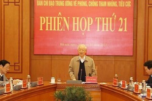 Tổng Bí thư Nguyễn Phú Trọng chủ trì phiên họp.