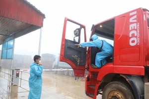 Khi hàng hóa về đến khu vực Cửa khẩu quốc tế Cầu Treo, Lao Bảo theo quy định thì tất cả phải hạ tải và đổi lái xe. Tuy nhiên các cơ quan chức năng như Hải quan, Biên phòng đã tạo điều kiện thuận lợi tốt nhất cho doanh nghiệp nên việc thông quan, đổi lái xe cũng không mất thời gian.