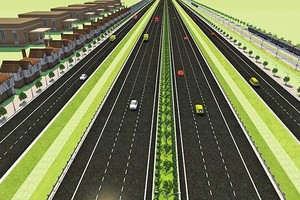 Phối cảnh một đoạn Dự án đường vành đai 4 - vùng Thủ đô Hà Nội