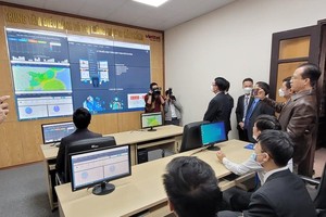 Trung tâm giám sát, điều hành đô thị thông minh thành phố Hải Phòng. Ảnh: Thanh Sơn