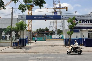 Dự án Happy One Central chưa đủ điều kiện được bán nhà ở hình thành trong tương lai. Ảnh: Việt Dũng