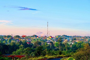 Thị trấn Măng Đen của tỉnh Kon Tum.