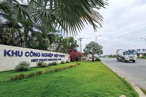 Khu công nghiệp Hiệp Phước đang được thí điểm chuyển đổi sang mô hình khu công nghiệp sinh thái. Ảnh: Thiện Minh