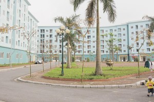 Khu nhà ở xã hội tại Khu đô thị Việt Hưng, quận Long Biên.