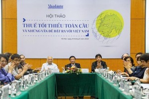 Hội thảo "Thuế tối thiểu toàn cầu và những vấn đề đặt ra với Việt Nam". (Ảnh: Trọng Hiếu)