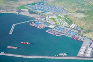 Cảng biển tổng hợp Cà Ná tỉnh Ninh Thuận. Ảnh phối cảnh