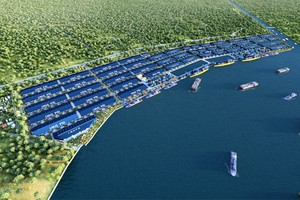 Phối cảnh cảng Phước Đông.