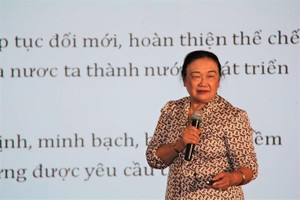 Bà Nguyễn Thị Cúc, Chủ tịch Hội Tư vấn Thuế Việt Nam