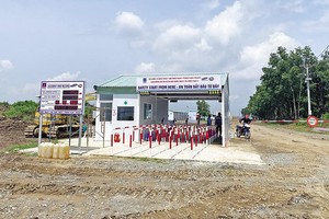 Mặt bằng công trường Dự án Nhiệt điện Nhơn Trạch 3&4. Ảnh: T.H