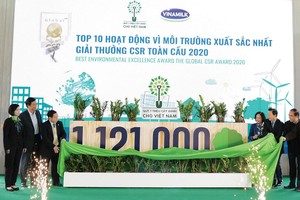 Vinamilk đã thực hiện việc trồng 1 triệu cây xanh từ cách đây 10 năm, đóng góp trực tiếp vào mục tiêu giảm phát thải khí nhà kính