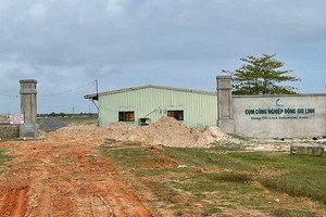 Sau hơn 10 năm triển khai, Dự án Cụm công nghiệp Đông Gio Linh vẫn chưa hoàn thiện.