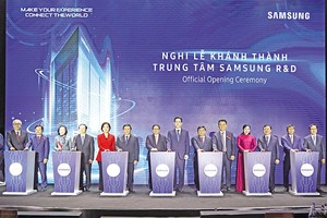 Tập đoàn Samsung khánh thành Trung tâm R&D tại Việt Nam, với quy mô 220 triệu USD
