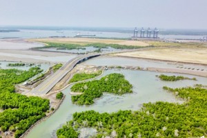 Vị trí dự kiến xây dựng Dự án cảng Tổng hợp và Container Cái Mép Hạ.