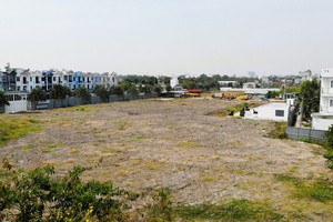 Quang cảnh dự án nhà ở xã hội phường Long Trường, TP. Thủ Đức hiện tại. Ảnh: Trọng Tín