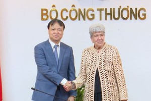 Thứ trưởng Bộ Công thương Đỗ Thắng Hải tiếp bà Marisa Largo, Thứ trưởng Bộ Thương mại Mỹ.