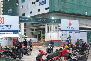 Dự án Lumière Riverside (Thủ Đức, TP.HCM) đã cất nóc, dự kiến bàn giao nhà cho khách vào cuối năm 2023. Ảnh: Lê Toàn