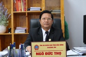 Ông Ngô Đức Thọ, Chánh án Tòa án Nhân dân tỉnh Đắk Nông.