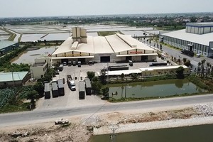 Hiện, huyện Ân Thi có nhiều cụm công nghiệp diện tích lớn như Văn Nhuệ, Quang Vinh - Vân Du, Phù Ủng. Ảnh: Báo Hưng Yên