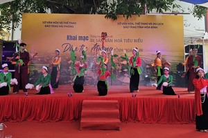 Đặc sắc di sản văn hóa dân tộc Mường tỉnh Hòa Bình tại TP.Hải Phòng