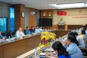 Phiên họp thẩm tra của Thường trực Uỷ ban Pháp luật.