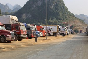 Sở Công thương Lạng Sơn đề nghị các địa phương thông tin rộng rãi tới các DN về tình trạng ùn ứ xe hàng chờ xuất khẩu.