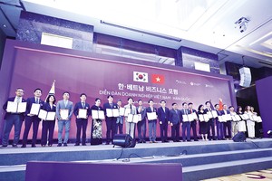 Hàng loạt biên bản ghi nhớ hợp tác đã được ký kết trong khuôn khổ Diễn đàn Doanh nghiệp Việt Nam - Hàn Quốc