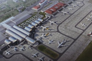 Phối cảnh Nhà ga T2 Cảng hàng không Đồng Hới.