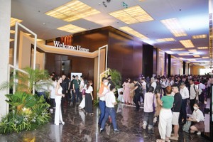 Lễ mở bán dự án Masteri West Heights của Masterise Home ngày 15/7 vừa qua thu hút gần ngàn khách hàng. Ảnh: Thành Nguyễn