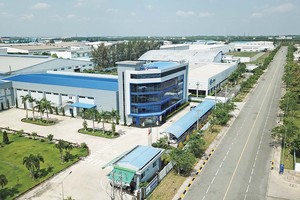 Các khu công nghiệp hiện hữu trên địa bàn cả nước có tỷ lệ lấp đầy rất cao. Trong ảnh: Khu công nghiệp VSIP II (Bình Dương).