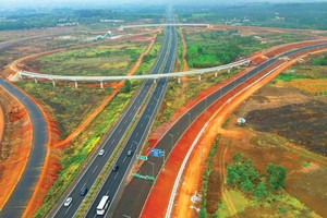 Nút giao cao tốc Phan Thiết - Dầu Giây tại địa bàn tỉnh Đồng Nai.