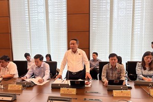 Đại biểu Hà Sỹ Đồng phát biểu tại tổ.