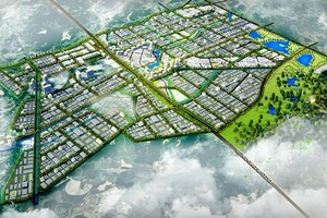 Ảnh phối cảnh quy hoạch phân khu xây dựng tỷ lệ 1/2000 Khu công nghiệp, đô thị, dịch vụ Bình Thanh.