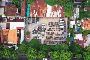 Hơn 6.200 m2 đất vàng Vinafood 2 nhìn từ trên cao.