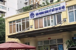 Lãnh đạo, cán bộ Văn phòng Đăng ký đất đai Hà Nội được xác định có nhiều vi phạm.