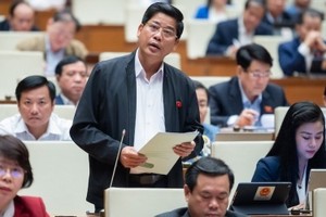 Đại biểu Dương Văn Phước (Quảng Nam) phát biểu tại nghị trường.