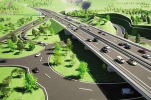 Phối cảnh một đoạn Dự án cao tốc Gia Nghĩa - Chơn Thành.